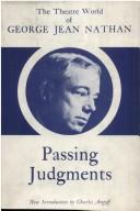 Cover of Passing judgments