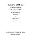 Cover of: Joseph Banks in Newfoundland and Labrador, 1766 by A. M. Lysaght