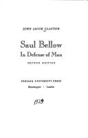 Cover of: Saul Bellow: in defense of man