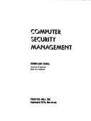 Cover of: Computer security management