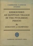 Cover of: Kerkeosiris: an Egyptian village in the Ptolemaic period