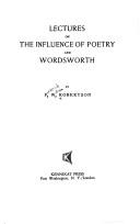 Cover of: Lectures on the influence of poetry and Wordsworth. by Frederick William Robertson, Frederick William Robertson