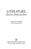 Cover of: Literature; structure, sound, and sense.