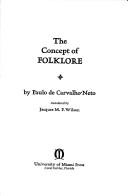 Cover of: The concept of folklore.