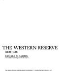 Cover of: Architecture of the Western Reserve, 1800-1900