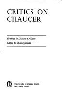 Cover of: Critics on Chaucer. by Sheila Sullivan
