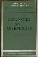 Cover of: Councils and assemblies by Ecclesiastical History Society.