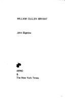 Cover of: William Cullen Bryant. by Bigelow, John