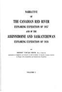 Cover of: Narrative of the Canadian Red River exploring expedition of 1857 and of the Assinniboine and Saskatchewan exploring expedition of 1858. by Hind, Henry Youle, Hind, Henry Youle