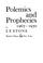 Cover of: Polemics and prophecies, 1967-1970