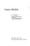 Cover of: Linear models