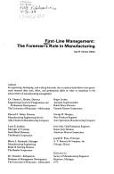 Cover of: First-line management: the foreman's role in manufacturing.