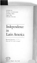 Cover of: Independence in Latin America.