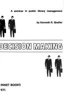 Cover of: Decision making by Shaffer