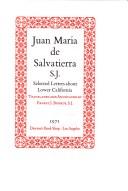 Cover of: Selected letters about Lower California.