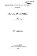 Cover of: Book indexing
