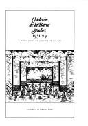 Cover of: Calderón de la Barca studies, 1951-69: a critical survey and annotated bibliography.