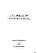 Cover of: The poems of Kenneth Leslie.