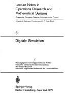 Cover of: Digitale Simulation.