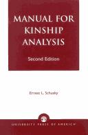 Cover of: Manual for kinship analysis