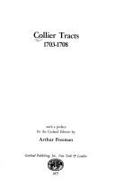 Cover of: Collier tracts, 1703-1708.