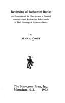 Reviewing of reference books by Alma A. Covey