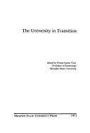Cover of: The University in transition. by Edited by Festus Justin Viser.