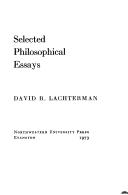 Cover of: Selected philosophical essays.