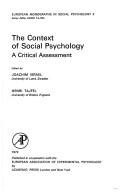 Cover of: The context of social psychology: a critical assessment