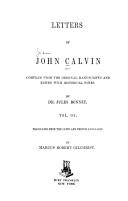 Cover of: Letters of John Calvin. by Jean Calvin