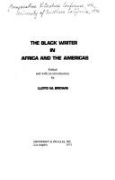 Cover of: The Black writer in Africa and the Americas.
