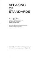 Cover of: Speaking of standards.