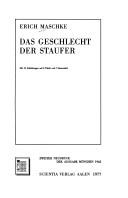 Cover of: Das Geschlecht der Staufer.