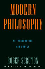 Cover of: Modern philosophy by Roger Scruton