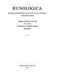 Cover of: Runologica.: Harry Andersens udvalgte runologiske afhandlinger.
