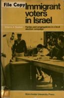 Immigrant voters in Israel by Shlomo Deshen