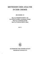 Cover of: Die pharmakognostisch-chemische Analyse.: Untersuchung u. Wertbestimmung von Drogen u. galen.