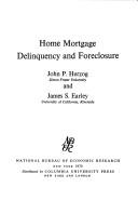 Home mortgage delinquency and foreclosure by Herzog, John P.