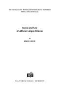 Cover of: Status and use of African lingua francas.