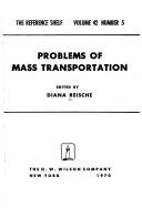 Cover of: Problems of mass transportation.