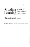 Cover of: Guiding learning; readings in educational psychology.