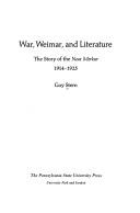 War, Weimar, and literature by Guy Stern