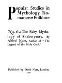 Cover of: The fairy mythology of Shakespeare. by Alfred Trübner Nutt