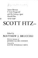 Cover of: As ever, Scott Fitz--: letters between F. Scott Fitzgerald and his literary agent Harold Ober, 1919-1940.