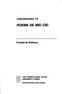 Cover of: Concordance to Poema de mío Cid.