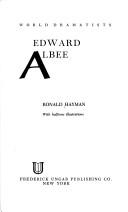 Cover of: Edward Albee. by Ronald Hayman