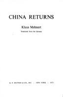 Cover of: China returns.