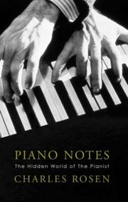 Cover of: Piano Notes by Charles Rosen