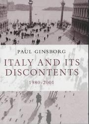 Cover of: Italy and its discontents by Paul Ginsborg, Paul Ginsborg