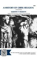 Cover of: A history of Greek religion by Nilsson, Martin P.